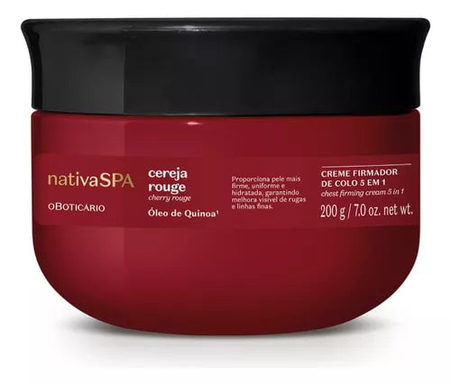Creme Firmador De Colo 5 Em 1 Nativa Spa Cereja Rouge 200g