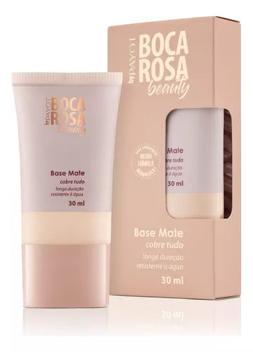 Base Beauty Mate Alta Cobertura Boca Rosa Cor 01 Maria - 30ml