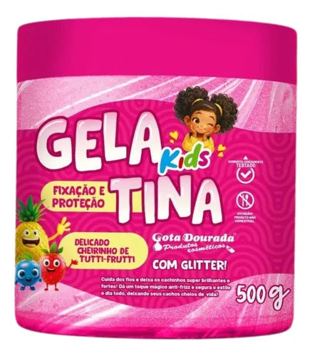 Gelatina Capilar Tutti Frutti Kids Gota Dourada 500g