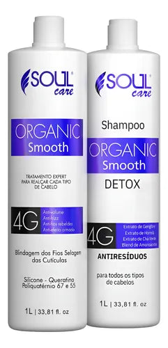PROGRESSIVA ORGANICA 100% LISO, SOUL CARE PROFISSIONAL 1 Litro