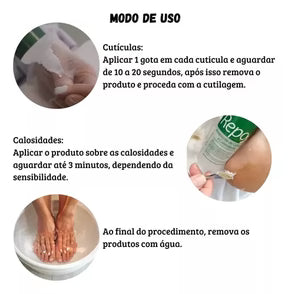 Amaciante De Cutículas E Calosidades Repos 500ml Spa Dos Pés