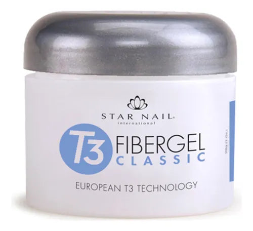 T3 Fibergel Classic UV Nail Gel 28g - Cuccio-star Nail Colour White