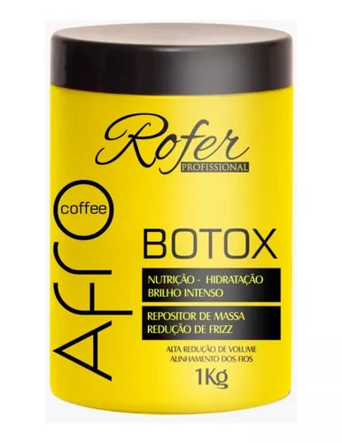 Botox Capilar Pra Cabelo Afro Coffe Rofer 1kg