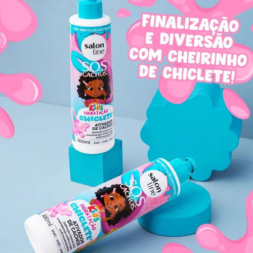 Ativador de Cachos SOS Cachos Kids Hidratação Chiclete - 300ml