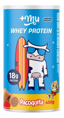 mu Whey Concentrado Sabor Paçoquita - Pot 450g
