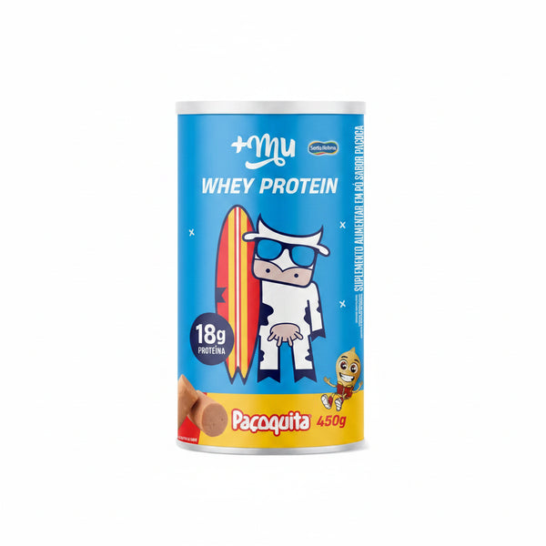 mu Whey Concentrado Sabor Paçoquita - Pot 450g