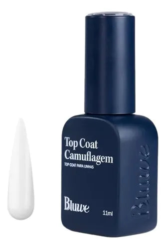 Silk White Camouflage Top Coat 11ml Bluwe