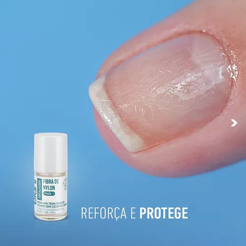 Blant Blindagem Das Unhas Kit Fibra Nylon + Nivelador Fosco