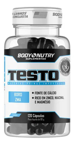 Body Nutry Testo Capsule Supplement, 120 Capsules Pre-Horm Flavourless