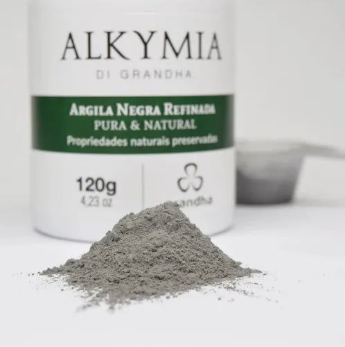 Argila Negra Refinada Pura & Natural - 120gr