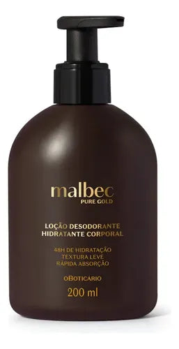 Loção Hidratante Corporal Malbec Pure Gold 200ml