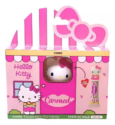 Hidratante Labial Carmed Hello Kitty Sabor Torta De Maça 10g