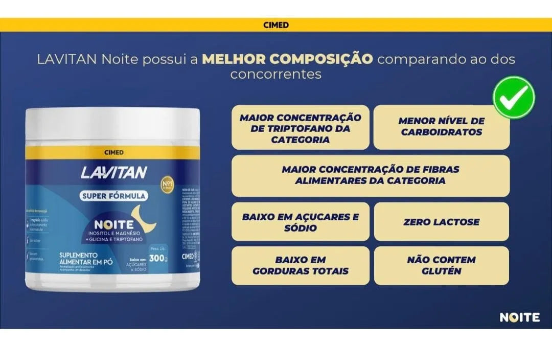 Lavitan Super Night Formula Magnesium Glycine Tryptophan 300g Passion Fruit