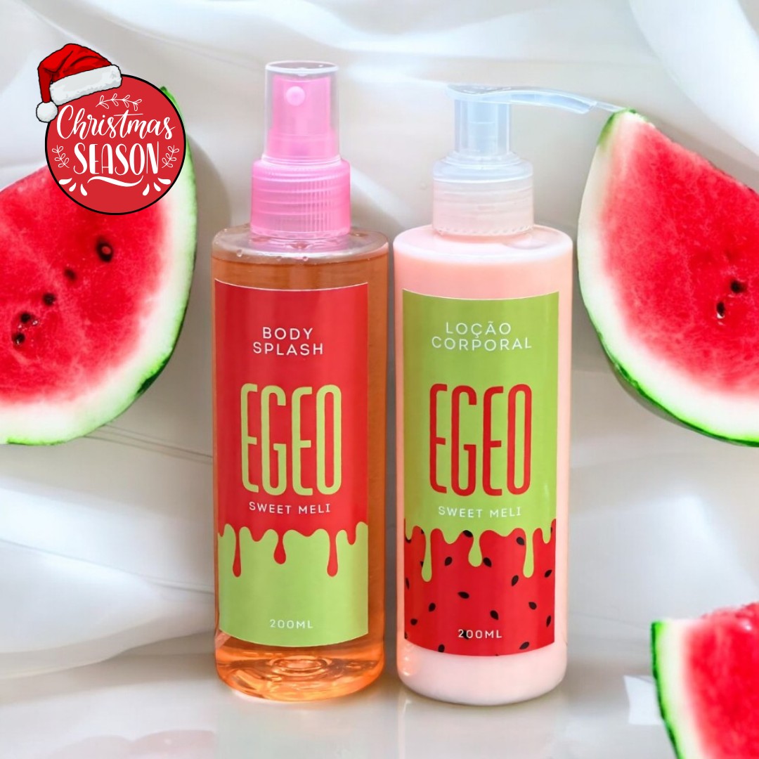 Kit Creme + Body Splash Egeo Dolce Melancia - 200ml Cada