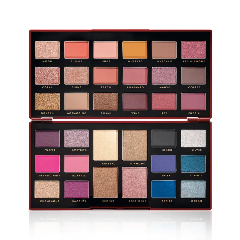 Eudora Glam Palette Multifuncional Red Diamond - Paleta de Maquiagem 30g