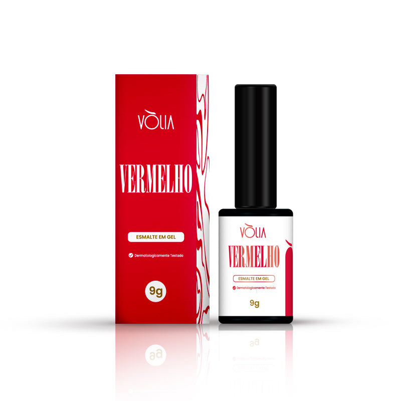 Esmalte Em Gel Vòlia Vermelho - 9g