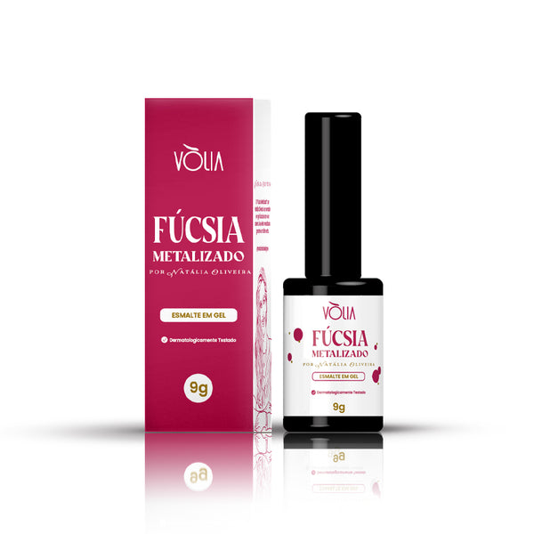 Volia Esmalte Em Gel Fúcsia Metalizado 9g