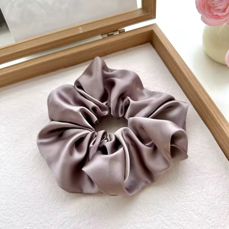 purple color satin hair clip