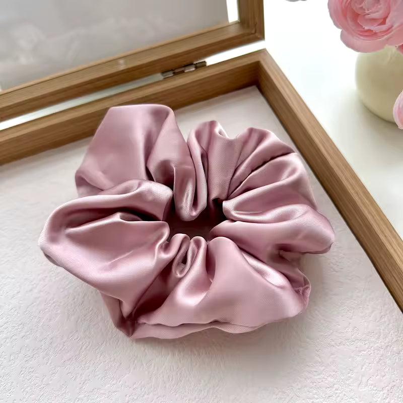 pink satin hair clip