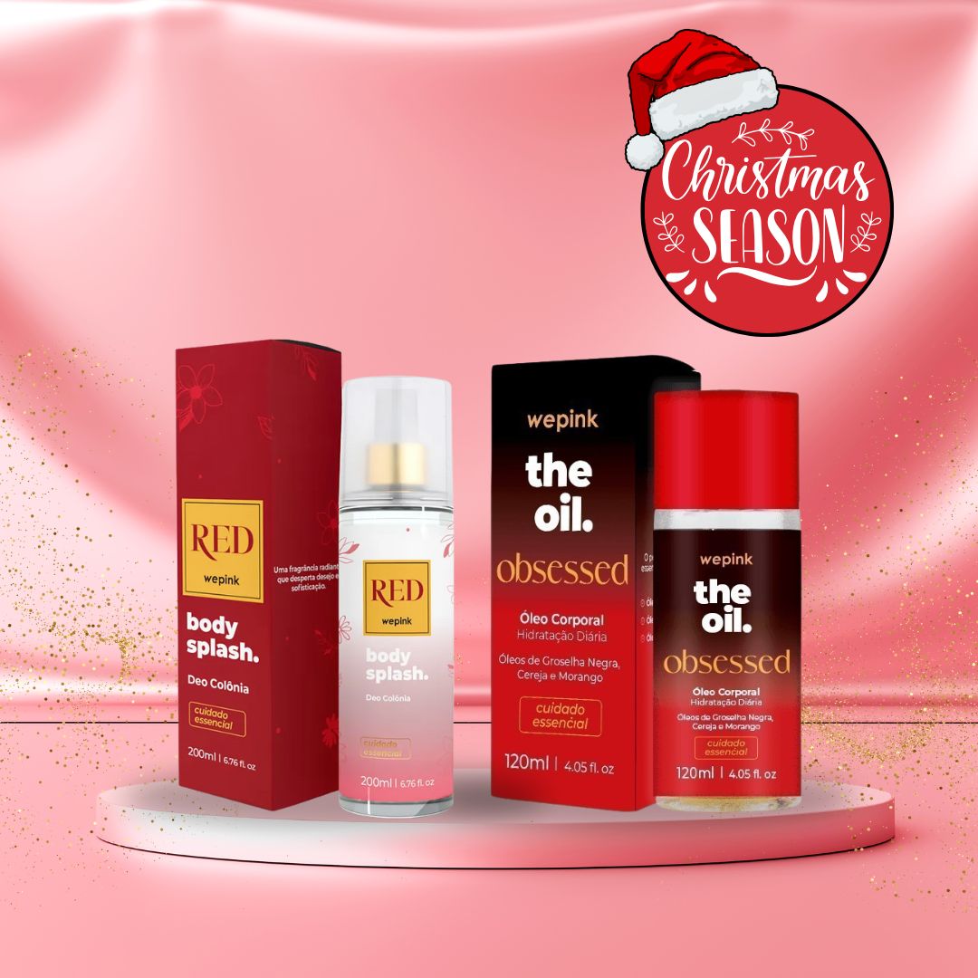 The Wepink Red Oil & Mist Duo: Body Oil (120ml) + Body Splash (200ml)