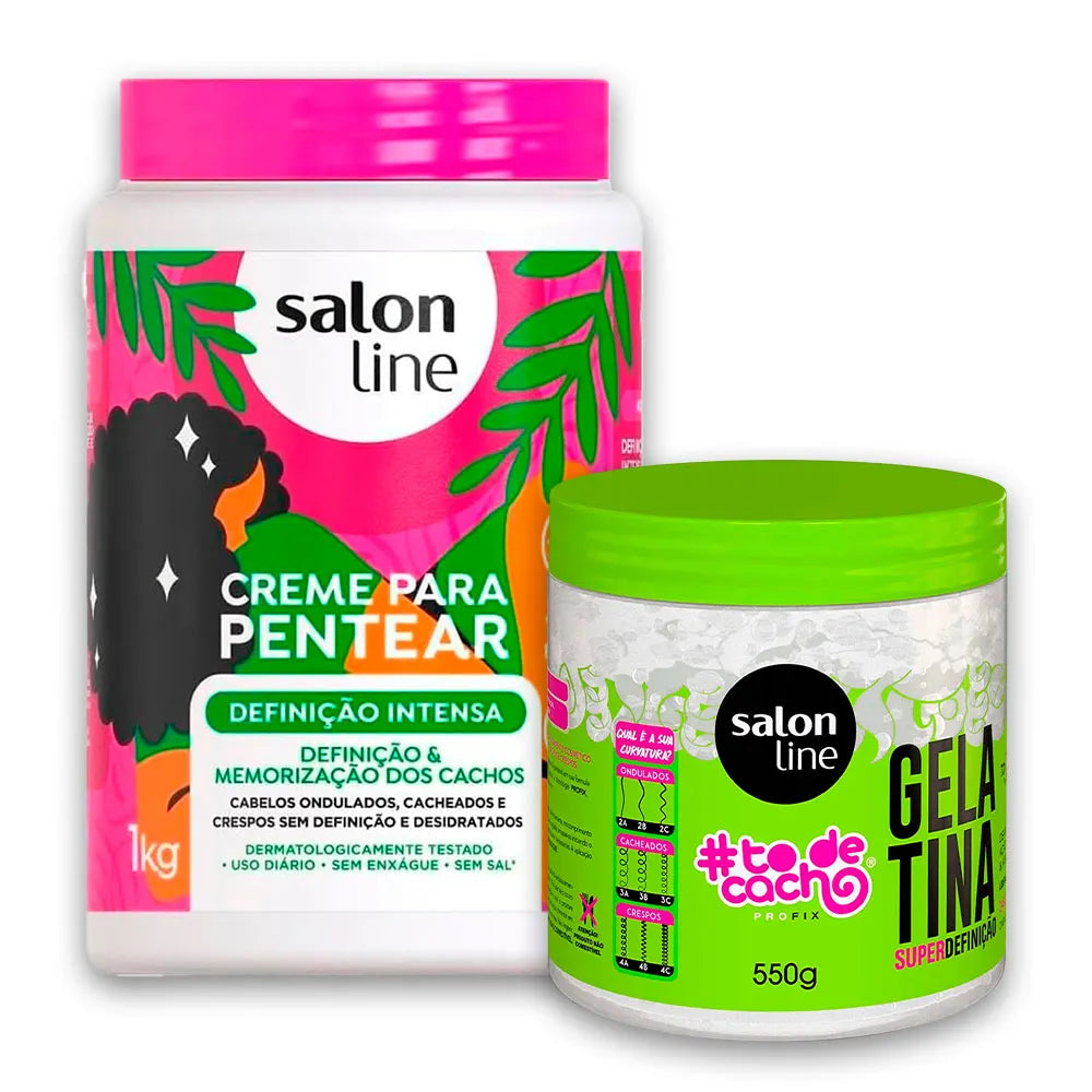 Misturinha Perfeita Kit, Gelatina Super Definição + Definição Intensa Leave-in