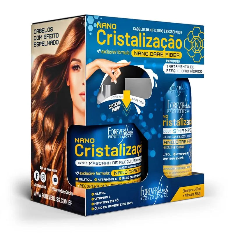 Forever Liss Nano Hair Crystallisation Kit Shampoo 300ml and Mask 500g