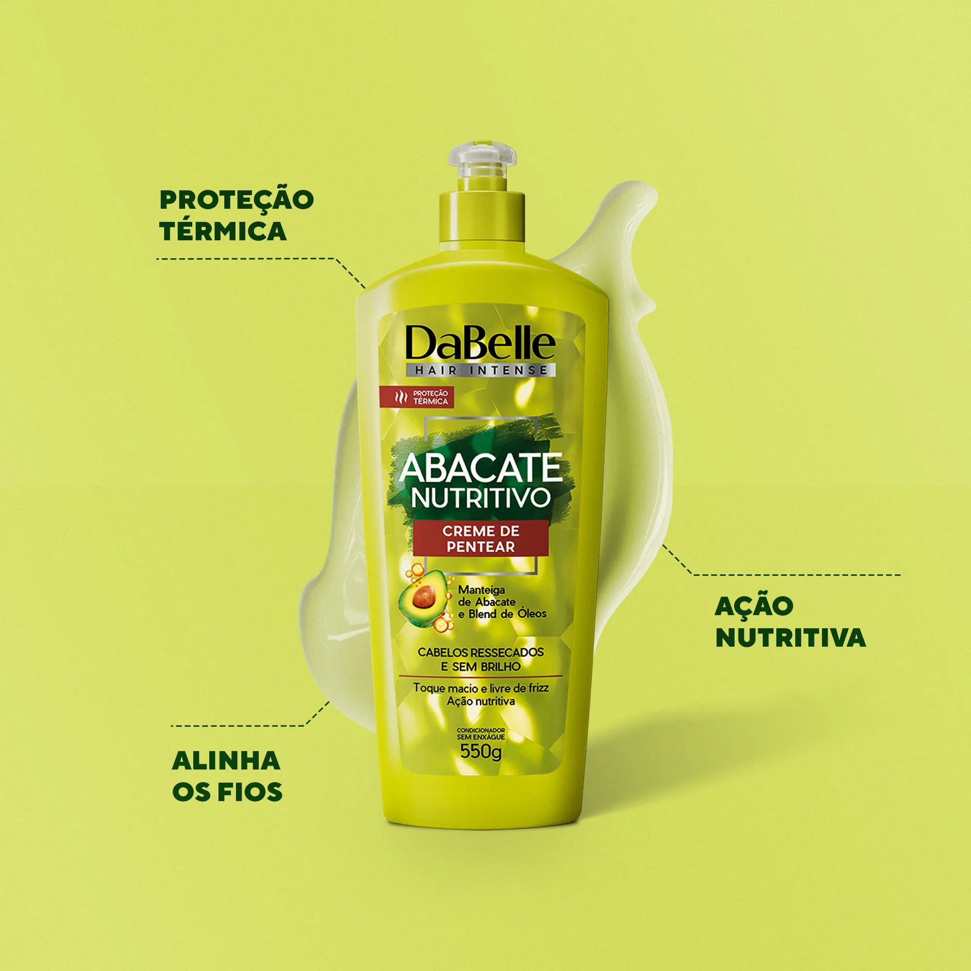 Creme De Pentear Dabelle 550g Abacate Nutritivo