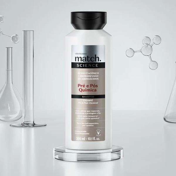 Shampoo Match Science Pré e Pós-Química, 300ml