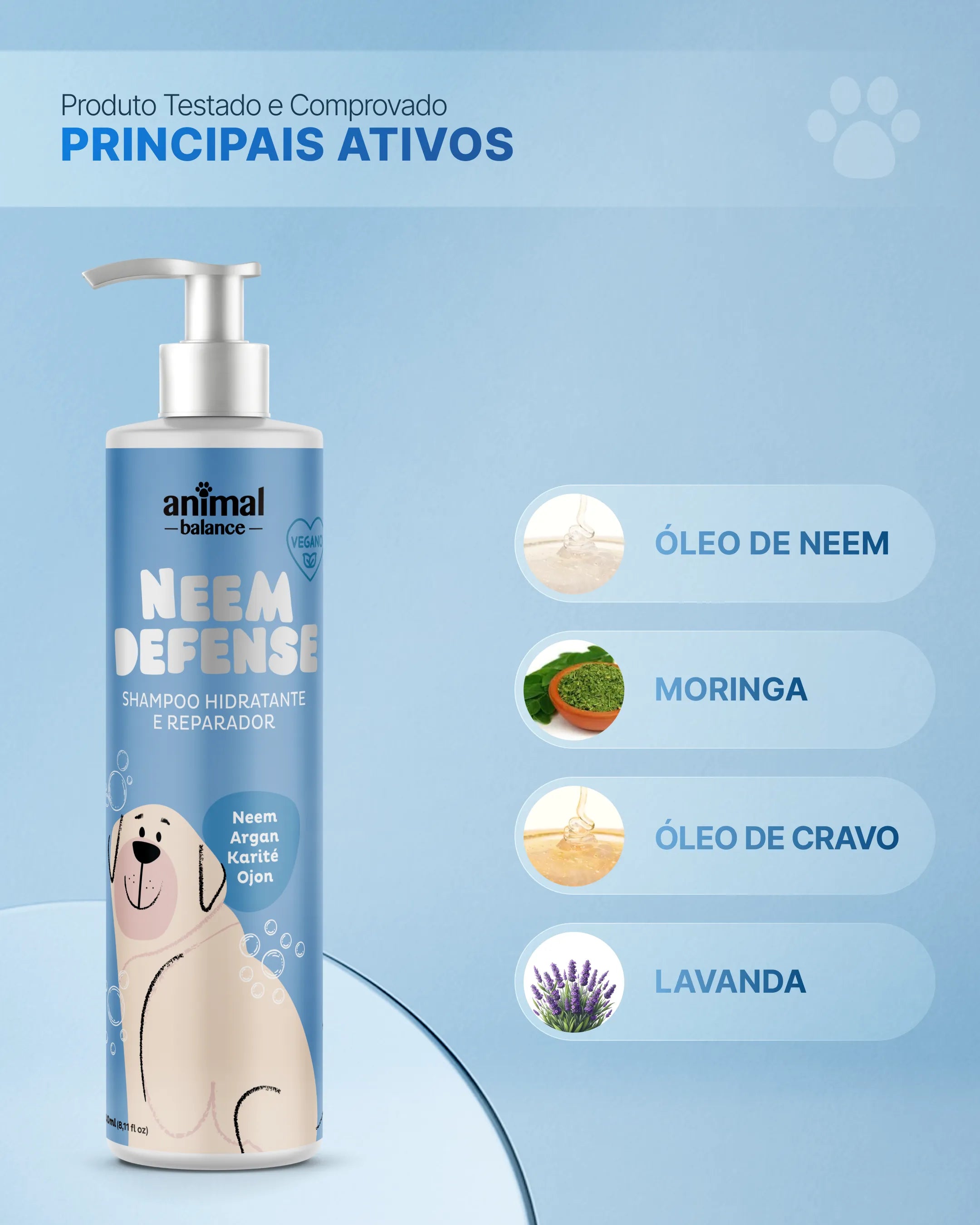 Neem Defense Repellent Shampoo - Neem, Clove, Lavender and Moringa - 240ml