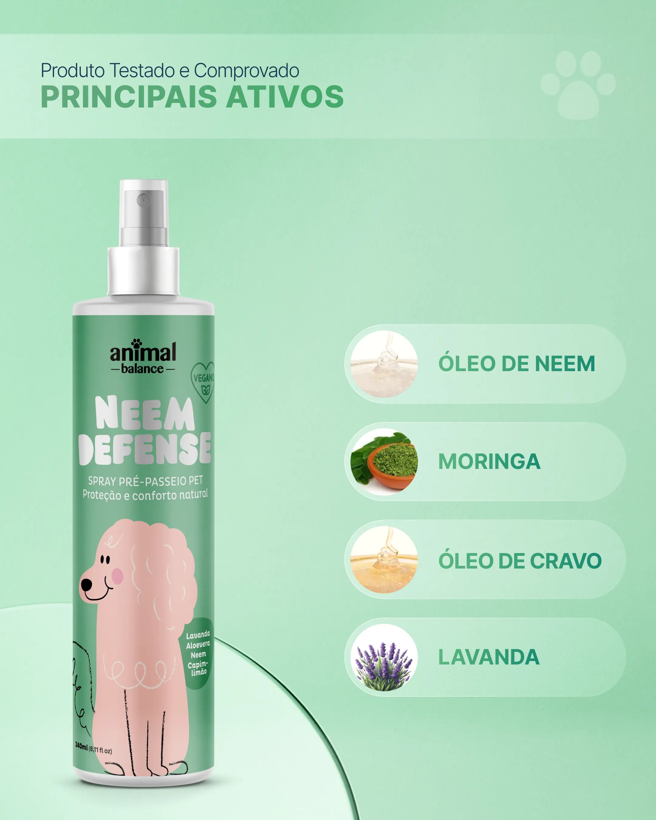 Neem Defense Repellent Spray - Neem, Lemongrass, Lavender and Aloe - 240ml