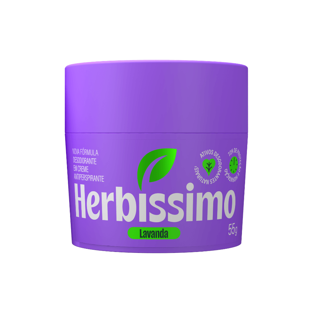 Desodorante Creme Antitranspirante Lavanda Herbissimo 55G