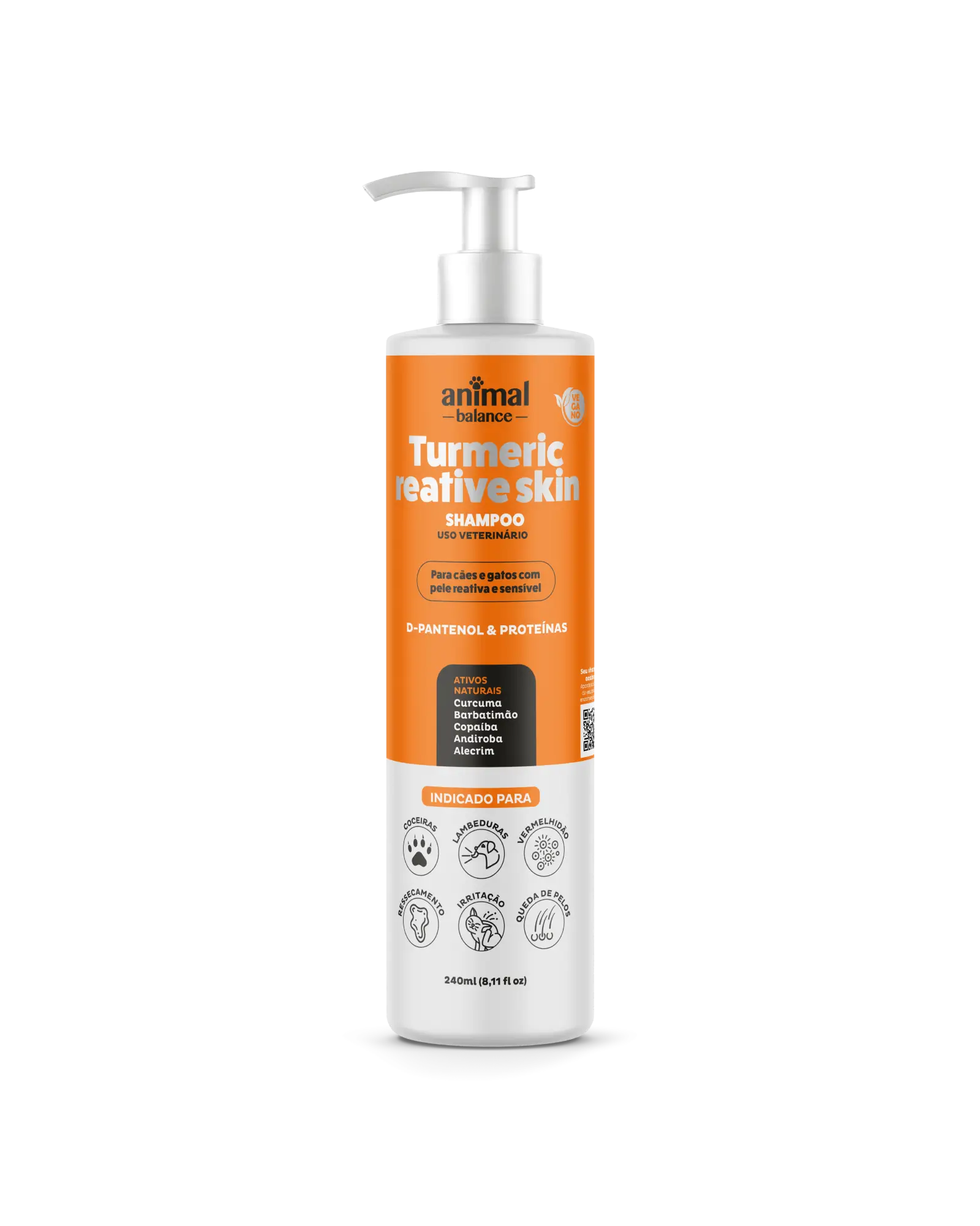 Pet Shampoo - Turmeric Reactive Skin - 240ml