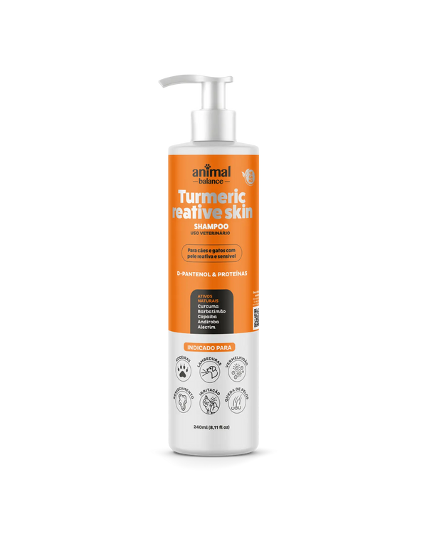 Pet Shampoo - Turmeric Reactive Skin - 240ml