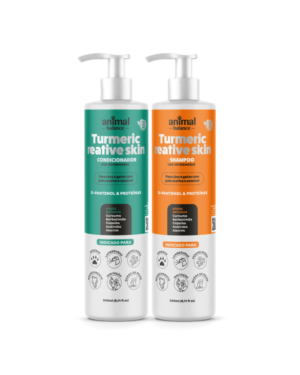 Turmeric Reactive Kit - 1 Shampoo + 1 Conditioner
