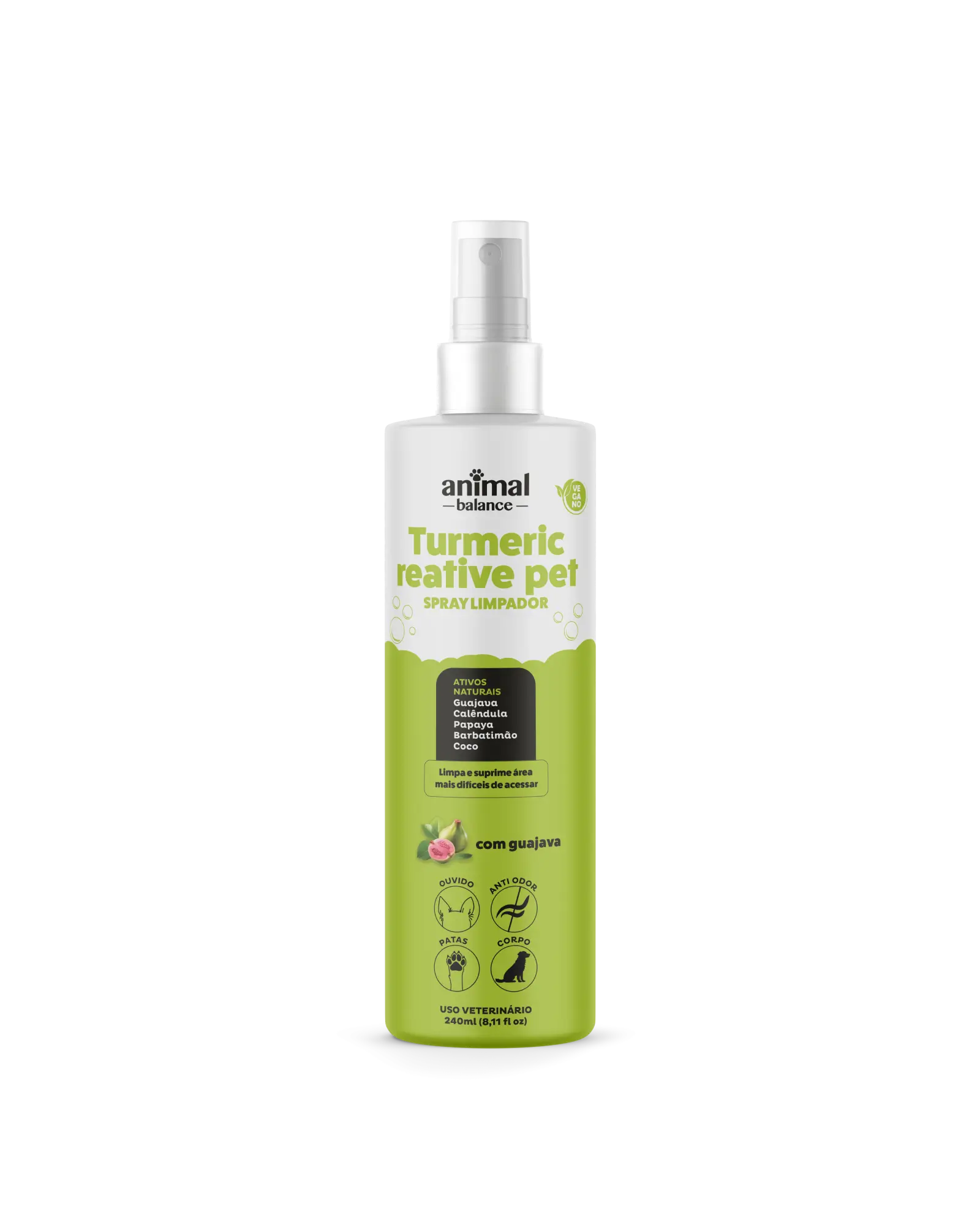 Cleaning Spray - Bactericidal, Anti-Odor, Soothing - Psidium, Calendula and Aloe - 240ml