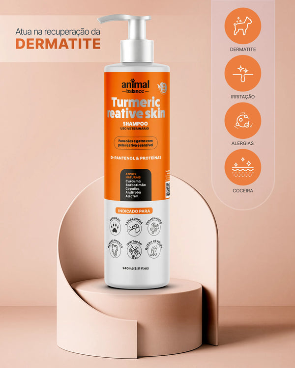 Pet Shampoo - Turmeric Reactive Skin - 240ml