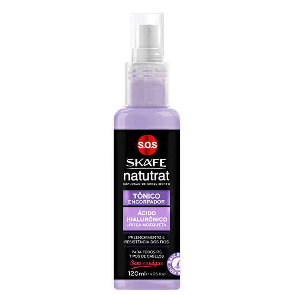 Tônico Encorpador Ácido Hialurônico + Rosa Mosqueta Natutrat S.O.S 120ml