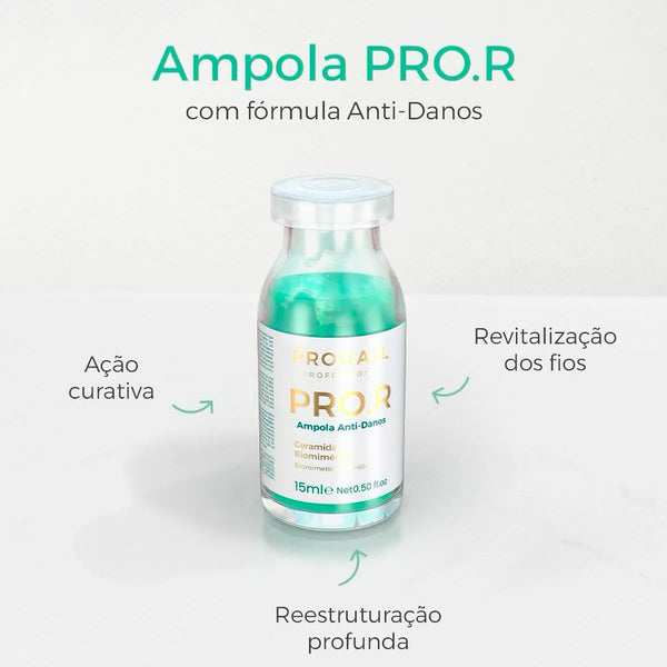 Ampola de Reconstrução Intensa Anti-Danos Capilares PRO.R 15ml