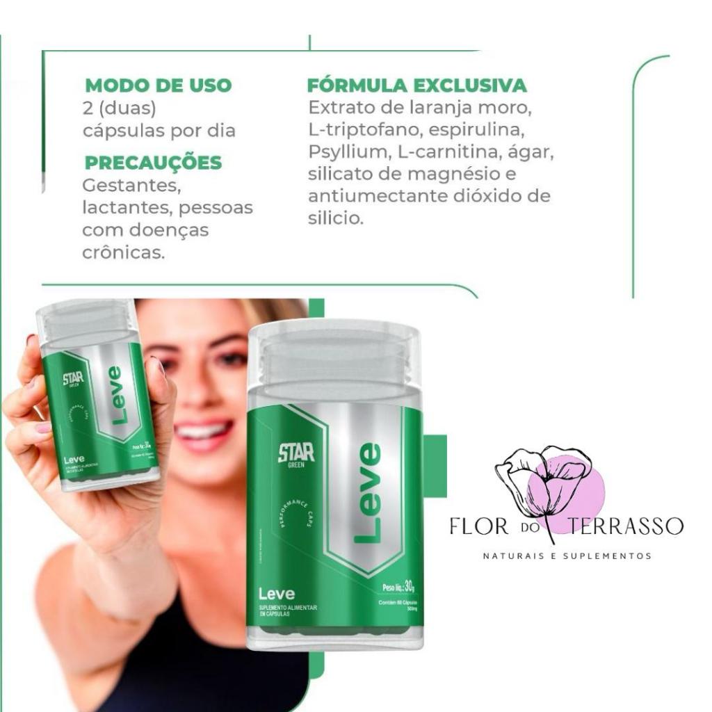 Leve Star Green Antioxidant slimming capsules MTC Take 60 capsules - 500mg