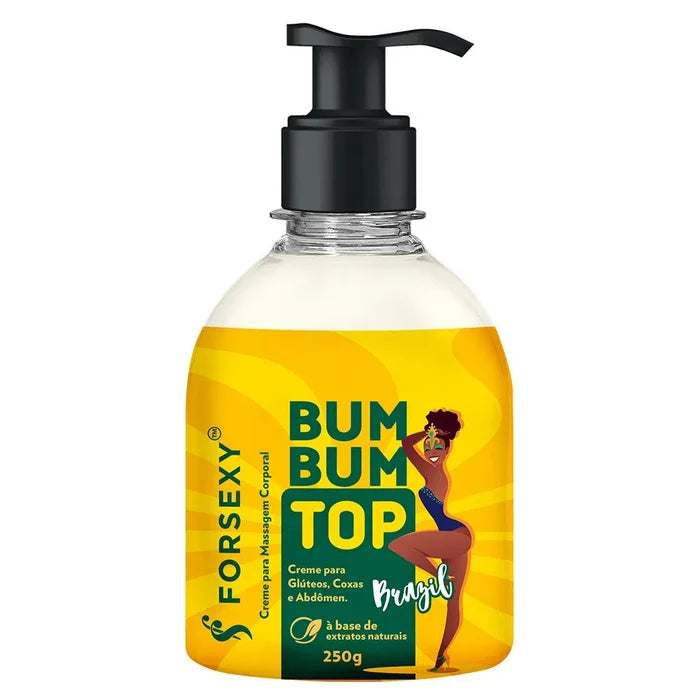 BUM BUM TOP BRAZIL CREME CORPORAL DE MASSAGEM 250G FOR SEXY