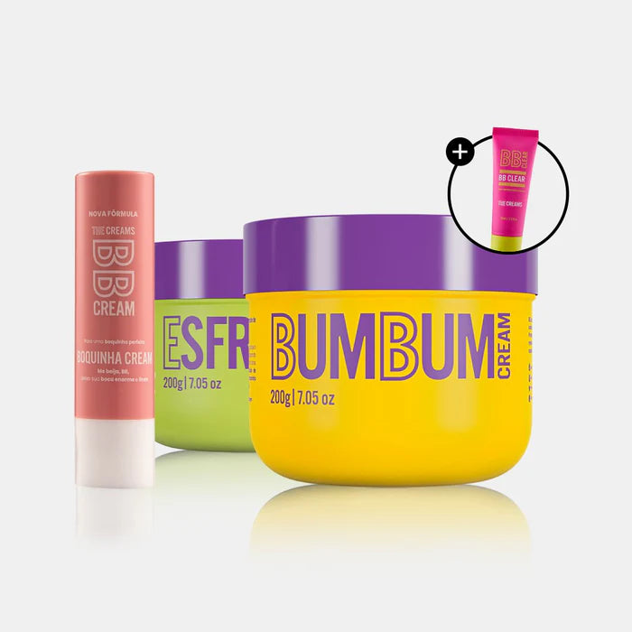 Bumbum Cream + Esfrega + Boquinha + BB Clear