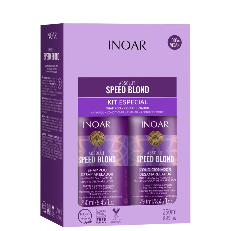 Inoar Kit Absolut Speed Blond - 250ml