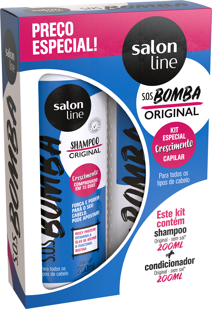 SOS Bomba Shampoo Kit 200ml + Conditioner 200ml