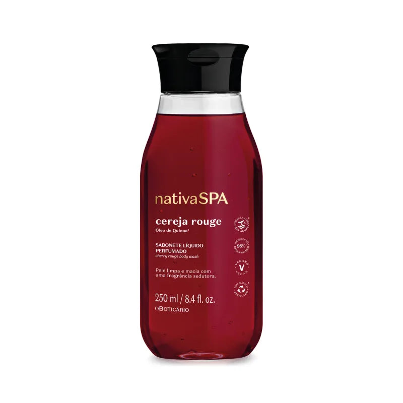 Sabonete Líquido Perfumado Nativa Spa Cereja Rouge - 250ml