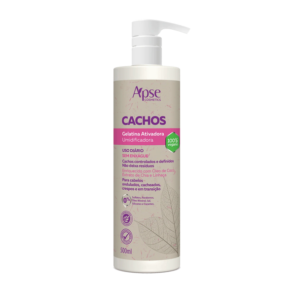 Activator and Moisturizing Curls Gelatin 500ml - Low Poo/No Poo - Conditioning Action