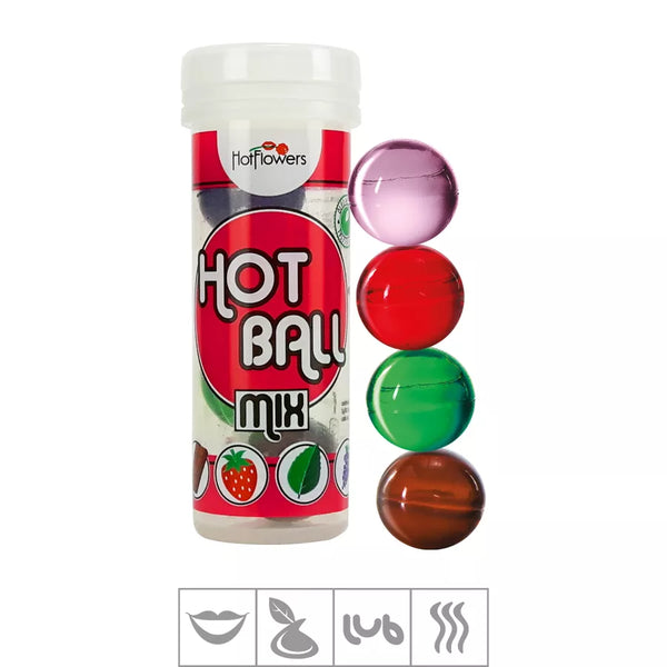 Bolinha Beijável Hot Ball Mix Com 4un