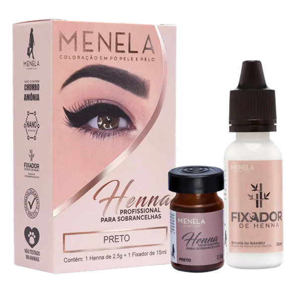Henna Menela - 2,5g + Fixador - 15ml