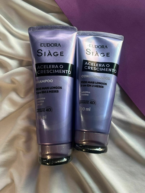 Combo Siàge Acelera o Crescimento: Shampoo 250ml + Condicionador 200ml