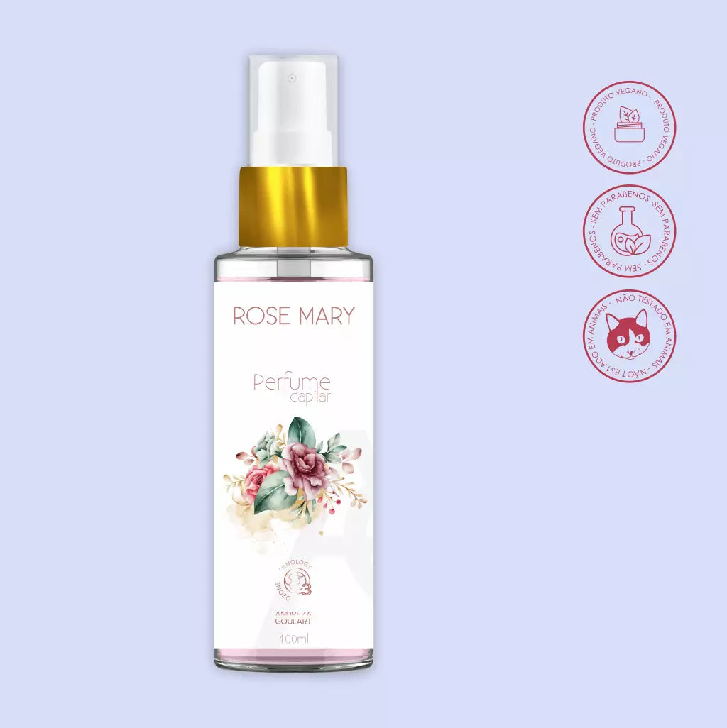 Perfume Capilar ROSE MARY - Andreza Goulart Make & Body