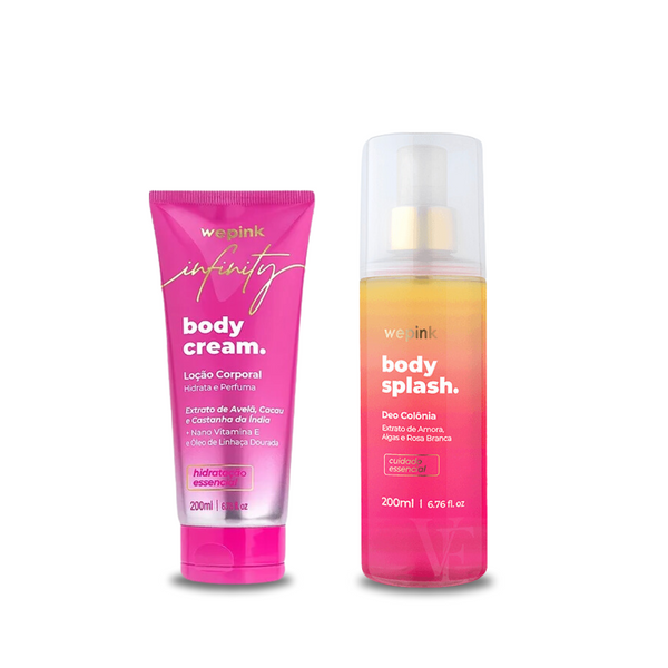 Kit We Pink, Body Lotion Infinity - 200ml + Body Splash VF - 200ml